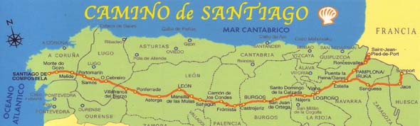 camino frances map