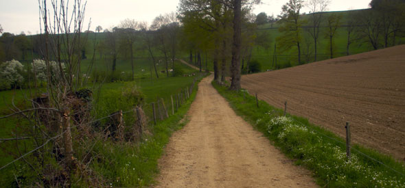 on the trail from Lyon to Le-Puy, France 2009