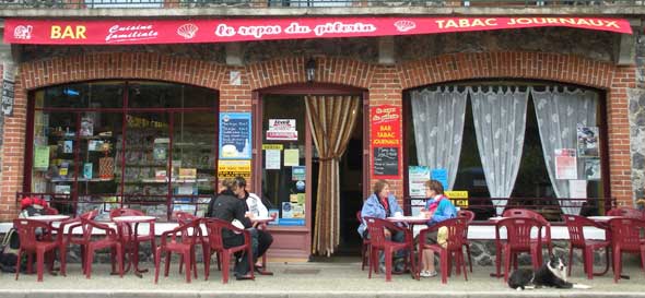 Bar in rural France