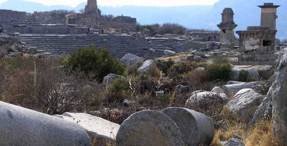 webshot at xanthos in lycia, Turkey